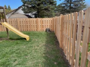 Sturtevant Back Yard Fencing backyard fence 300x225